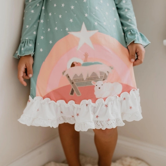 Nativity Ruffle Gown - Picture 2 of 3